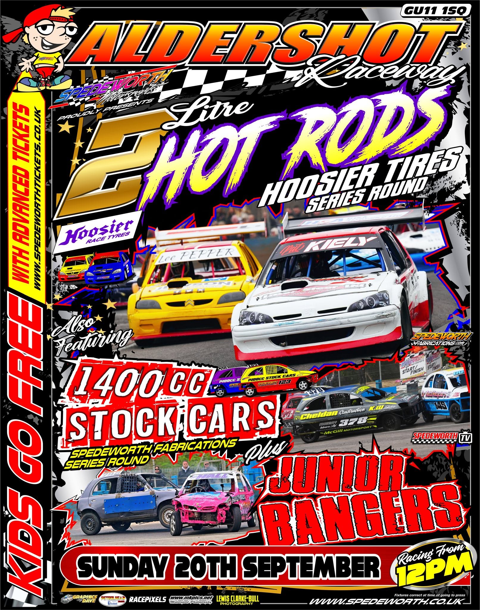 Aldershot 20th September 2026 1400 Stock Cars 2.0 Hot Rods